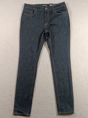 Serenade Jeans Mens 34x32 Blue Fitted Denim Straight Leg Dark Wash Streetwear